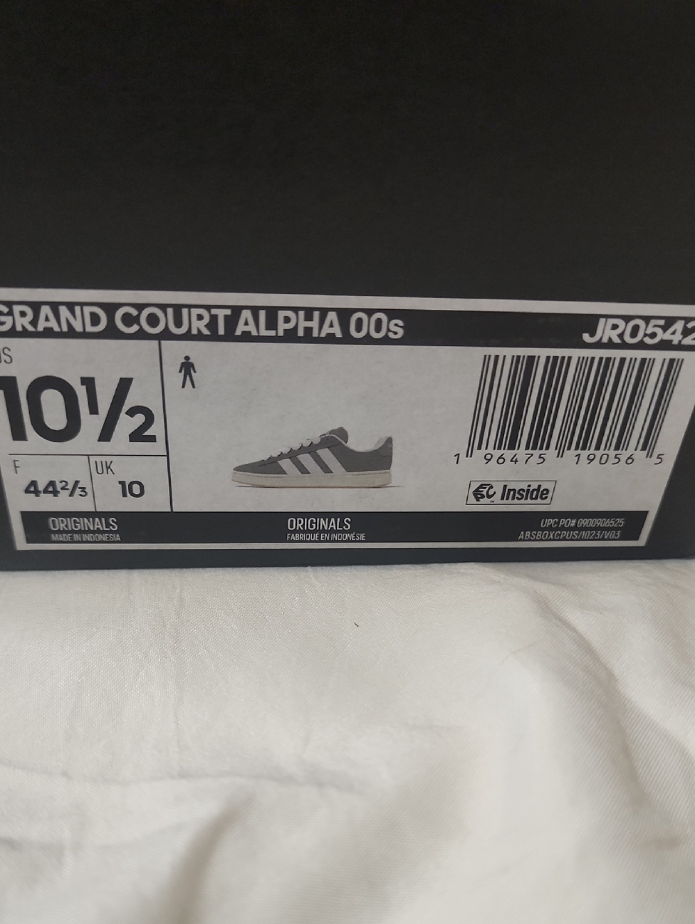 adidas Originals Grand Court Alpha 00s Men’s Sneakers - Black/Grey/White - Picture 10 of 11